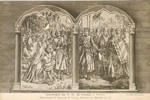 Basilique de N.-D. de Liesse - Vitraux Enguerrand II, Seigneur de Coucy, retrouve ses Enfants (1146)