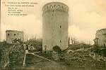 24. Chteau de COUCY (Aisne) Vue intrieure des Ruines (+devise)