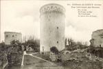 24. Chteau de COUCY (Aisne) Vue intrieure des Ruines (+devise)