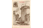 Le Donjon et la Cour intrieure du Chteau de Coucy au XIIIe sicle Reproduction tire et autorise du Journal *L'illustration* (+devise)