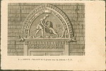 4.- COUCY.- Bas-relief de la grosse tour du Chteau.- (au dos) J.R.