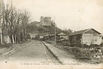 44 COUCY-LE-Chteau La Route de Chauny, la Poste.- Chauny Road, the Post-Office