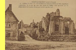 COUCY-le-Chteau (aprs la Guerre) 6. - L'Htel de Ville - La rue conduisant au chAteau. L'Htel de Ville, magnifique construction de moyen Age avec tour carre et, beffroi a t dynamite par les allemands et le bourdon enlev par eux le 6 janvier 1916.