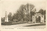 LL.71 COUCY-le-Chteau - Le Monument et la Porte de la Maison du Gouverneur