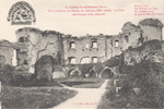 12.COUCY-le-Chteau (Aisne). Vue intrieure des Ruines du Chteau (XIIIe sicle) La Salle des Preuses et la Chapelle (+devise)