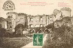 12.Coucy-le-Chteau (Aisne). Vue intrieure des Ruines du Chteau (XIIIe sicle).- La Salle des Preuses et la Chapelle (+devise)