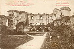 Coucy-le-Chteau  Vue intrieure des Ruines du Chteau (XIIIe sicle) La Salle des Preuses et la Chapelle (+devise)