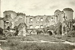 Coucy-le-Chteau (Aisne) - Innere Ansicht der Burgruine (Salle dex Preux). (+devise) Feldpostkarte