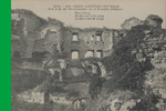 Aisne - 232 - COUCY-le-Chteau (XIIIe sicle) Vue prise de l'emplacement de la chapelle (Chteau) (+devise)