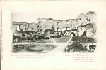 Coucy-le-Chteau, le .. Vue intrieure des Ruines du Chteau (XIIIe Sicle) La Salle des Preuses et la Chapelle (+ devise)
