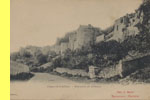 Coucy-le-Chteau. - Remparts du ChAteau. Place du March RESTAURANT CAGNON