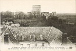 8 - COUCY-LE-Chteau. L'Hospice  et le Chteau (vue prise du haut de la Porte de Laon le 14 janvier 1916). The Hospital and the Castle (view taken from the upper of Laon Gate, the 14 January 1916). ND Phot