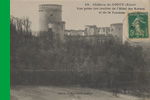 39. Chteau de Coucy(Aisne) Vue prise des Jardins de l'Htel des Ruines et de la Terrasse