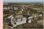 COUCY-le-Chteau (02. Aisne) A c 44-49 A - Chteau Fodal *Les Ruines* et vue gnrale arienne du Haut-Bourg