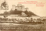 22.- Coucy-le-Chteau (Aisne). Vue gnrale du Chteau construit par Enguerrand III de 1225  1230. Les quatre tours de ronde ont 35 mtres, le Donjon 65 mtres de hauteur (III) (+devise)