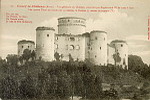 102.- Coucy-le-Chteau (Aisne). Vue gnrale du Chteau construit par Enguerrand III de 1225  1230. Les quatre tours de ronde ont 35 mtres, le Donjon 55 mtres de hauteur (V) (+devise)