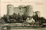 Coucy-le-Chteau Vue gnrale des Ruines du Chteau construit par Louis d'Orlans (+devise)