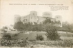 COUCY-LE-Chteau AVANT LA GUERRE - Construit par Enguerrand III vers 1230 En 1652, le Chteau fut assig et pris par les troupes royales. Le cardinal Mazarin en fit dmanteler les fortifications. Dtruit par les boches en mars 1917.
